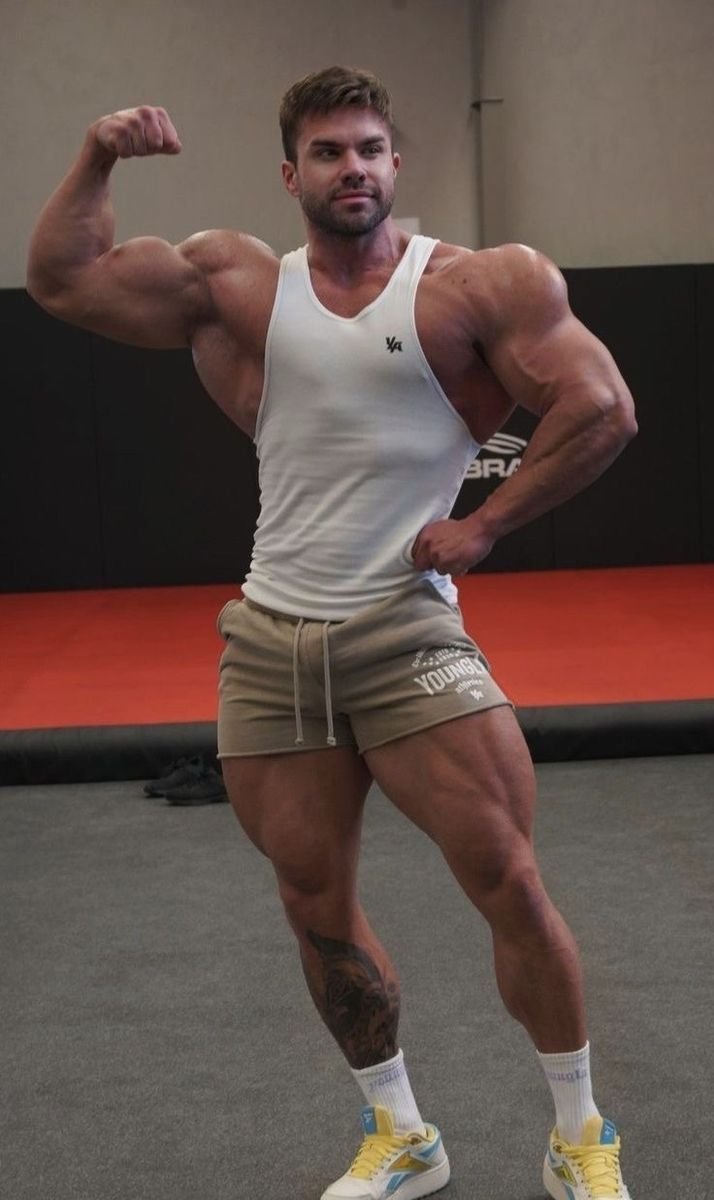 Athlete posing
